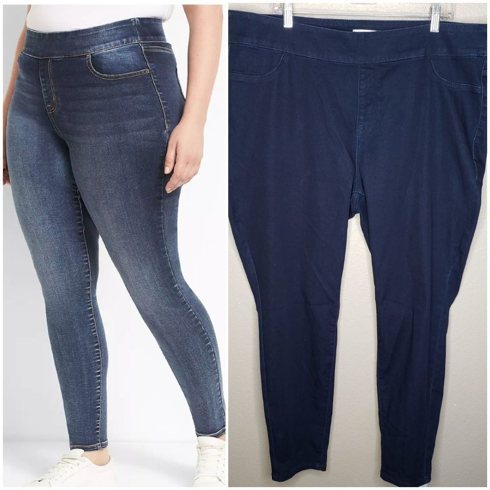 Lane Bryant Flex Magic Waistband High-rise Jeggings Signature Fit 22 Blue